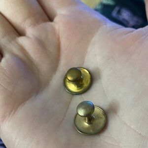 Gold and Bronze Stud cufflinks